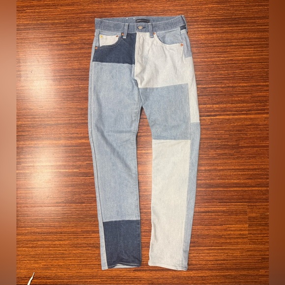 Levi's 501 Made & Crafted Selvedge
Patchwork Big E Jeans size 29” X 34” EUC - Picture 1 of 7